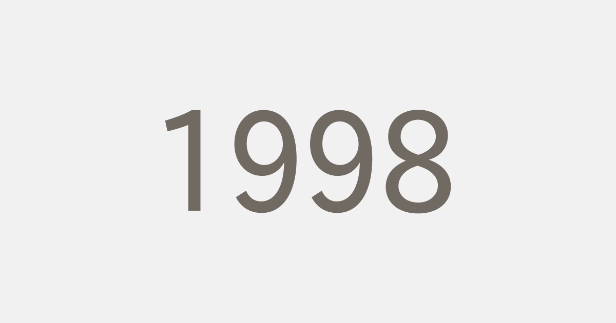 平成10年（1998）の出来事
